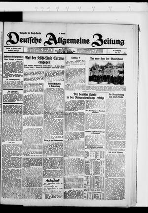 Deutsche allgemeine Zeitung vom 31.10.1928