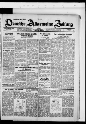 Deutsche allgemeine Zeitung vom 03.11.1928