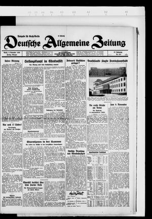 Deutsche allgemeine Zeitung vom 09.11.1928