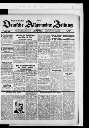 Deutsche allgemeine Zeitung vom 13.11.1928