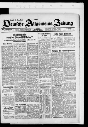 Deutsche allgemeine Zeitung vom 14.11.1928
