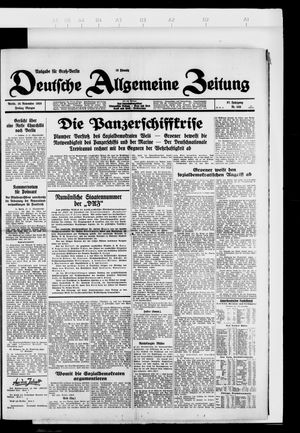 Deutsche allgemeine Zeitung on Nov 16, 1928