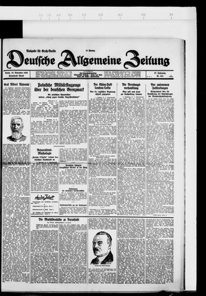 Deutsche allgemeine Zeitung vom 24.11.1928