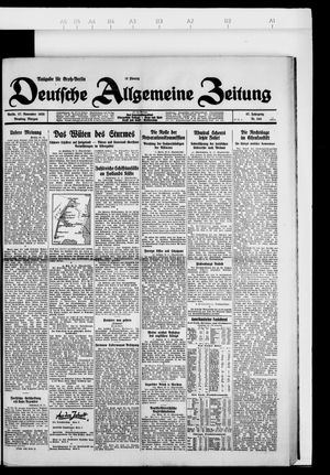 Deutsche allgemeine Zeitung on Nov 27, 1928