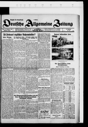 Deutsche allgemeine Zeitung on Nov 28, 1928