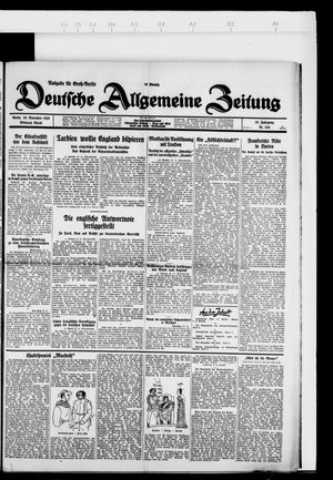 Deutsche allgemeine Zeitung vom 28.11.1928