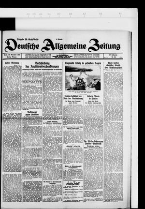 Deutsche allgemeine Zeitung vom 30.11.1928