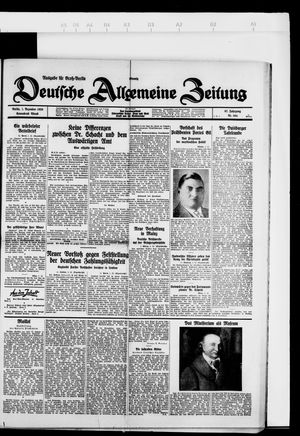 Deutsche allgemeine Zeitung vom 01.12.1928