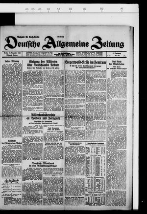 Deutsche allgemeine Zeitung on Dec 12, 1928