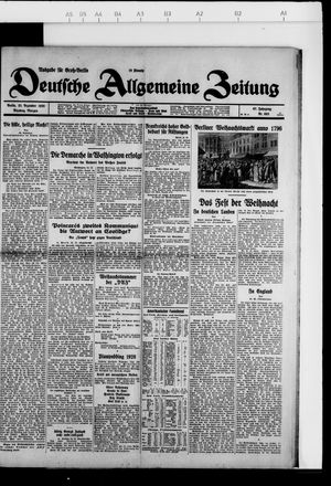Deutsche allgemeine Zeitung vom 25.12.1928