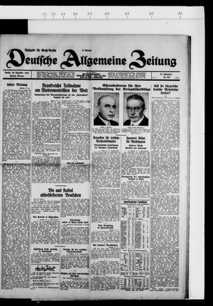 Deutsche allgemeine Zeitung on Dec 28, 1928