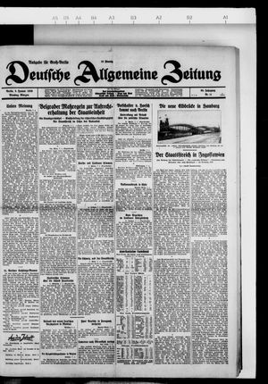 Deutsche allgemeine Zeitung vom 08.01.1929