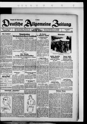 Deutsche allgemeine Zeitung vom 10.01.1929