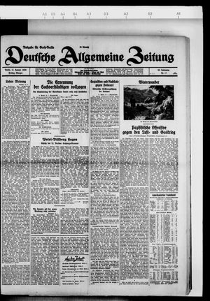Deutsche allgemeine Zeitung vom 11.01.1929