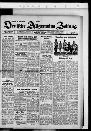 Deutsche allgemeine Zeitung vom 16.01.1929