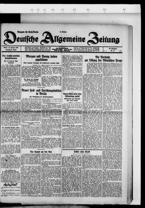 Deutsche allgemeine Zeitung vom 19.01.1929