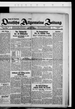 Deutsche allgemeine Zeitung vom 25.01.1929