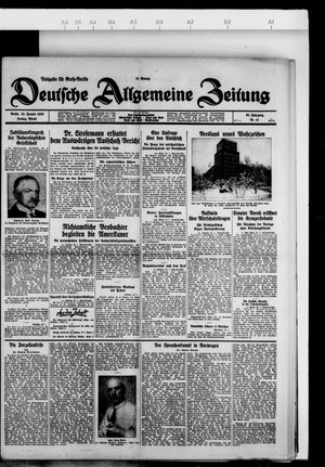 Deutsche allgemeine Zeitung vom 25.01.1929