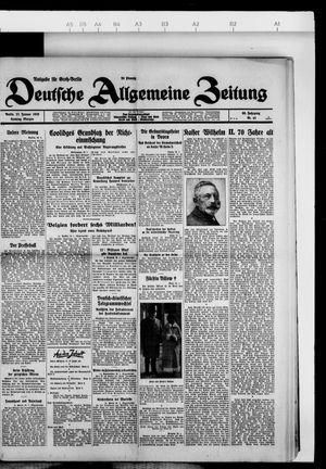 Deutsche allgemeine Zeitung on Jan 27, 1929