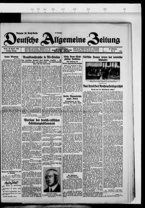 Deutsche allgemeine Zeitung vom 29.01.1929