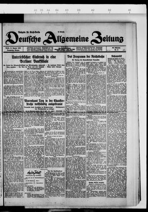 Deutsche allgemeine Zeitung vom 31.01.1929