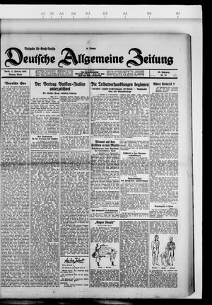 Deutsche allgemeine Zeitung vom 11.02.1929