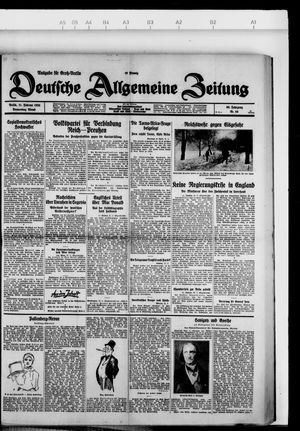 Deutsche allgemeine Zeitung vom 21.02.1929
