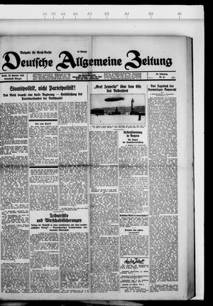 Deutsche allgemeine Zeitung on Feb 23, 1929