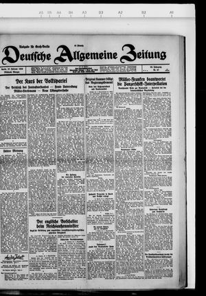 Deutsche allgemeine Zeitung vom 27.02.1929