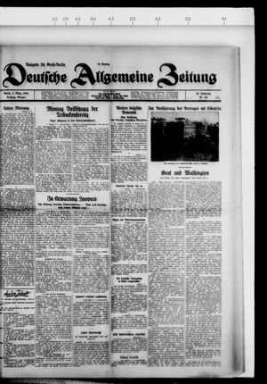 Deutsche allgemeine Zeitung on Mar 3, 1929