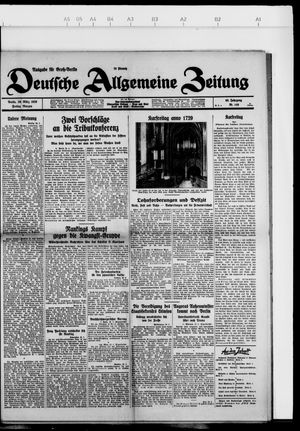 Deutsche allgemeine Zeitung on Mar 29, 1929
