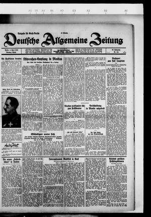 Deutsche allgemeine Zeitung on Apr 9, 1929