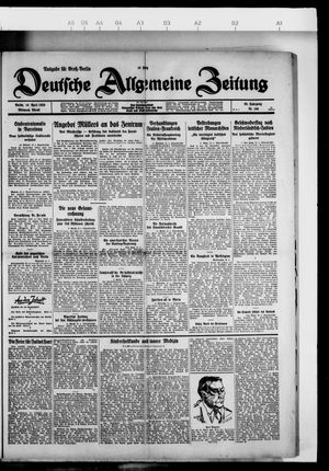 Deutsche allgemeine Zeitung on Apr 10, 1929