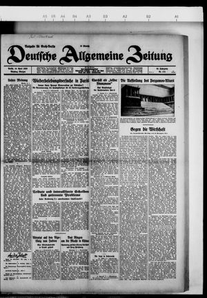 Deutsche allgemeine Zeitung vom 16.04.1929