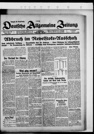 Deutsche allgemeine Zeitung on Apr 19, 1929