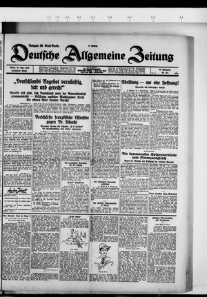 Deutsche allgemeine Zeitung on Apr 20, 1929