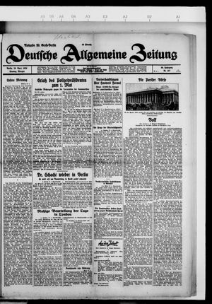 Deutsche allgemeine Zeitung vom 28.04.1929