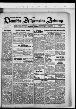 Deutsche allgemeine Zeitung vom 29.04.1929