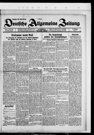 Deutsche allgemeine Zeitung vom 09.05.1929