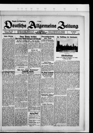 Deutsche allgemeine Zeitung vom 11.05.1929