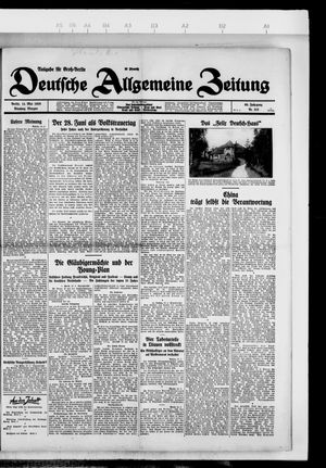 Deutsche allgemeine Zeitung vom 14.05.1929