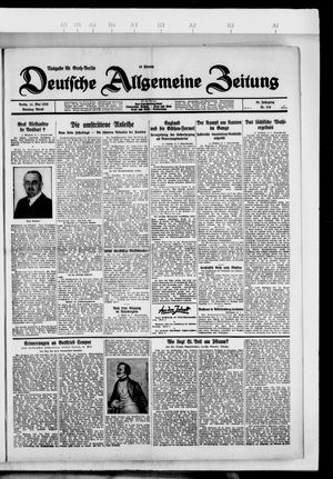 Deutsche allgemeine Zeitung vom 14.05.1929