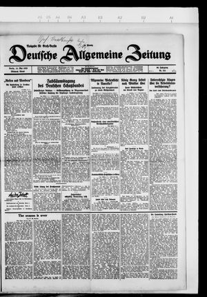 Deutsche allgemeine Zeitung vom 15.05.1929