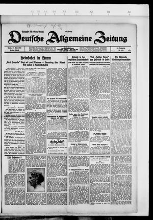 Deutsche allgemeine Zeitung on May 17, 1929