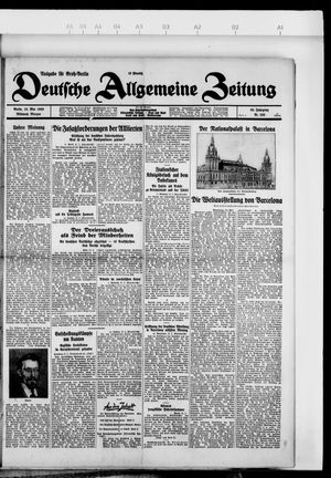 Deutsche allgemeine Zeitung vom 22.05.1929