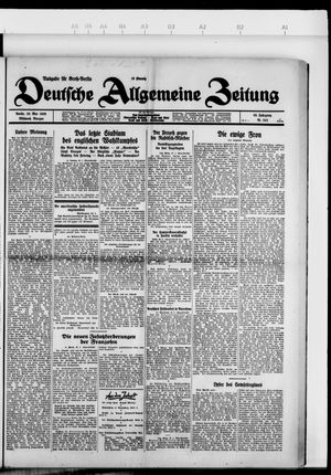 Deutsche allgemeine Zeitung on May 29, 1929