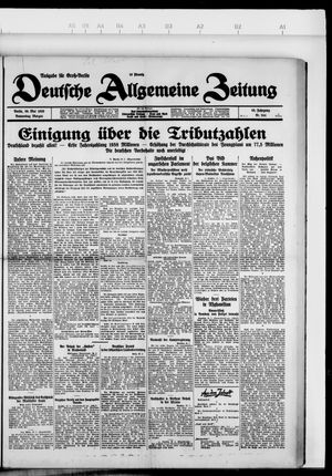 Deutsche allgemeine Zeitung vom 30.05.1929