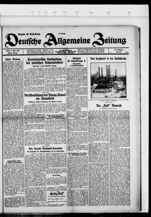 Deutsche allgemeine Zeitung vom 07.06.1929