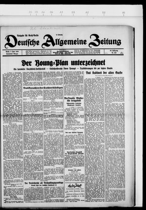 Deutsche allgemeine Zeitung vom 08.06.1929