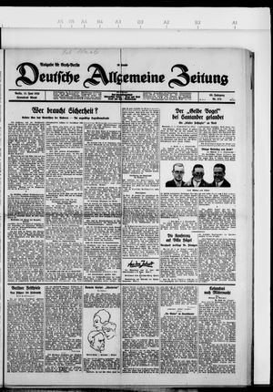 Deutsche allgemeine Zeitung vom 15.06.1929